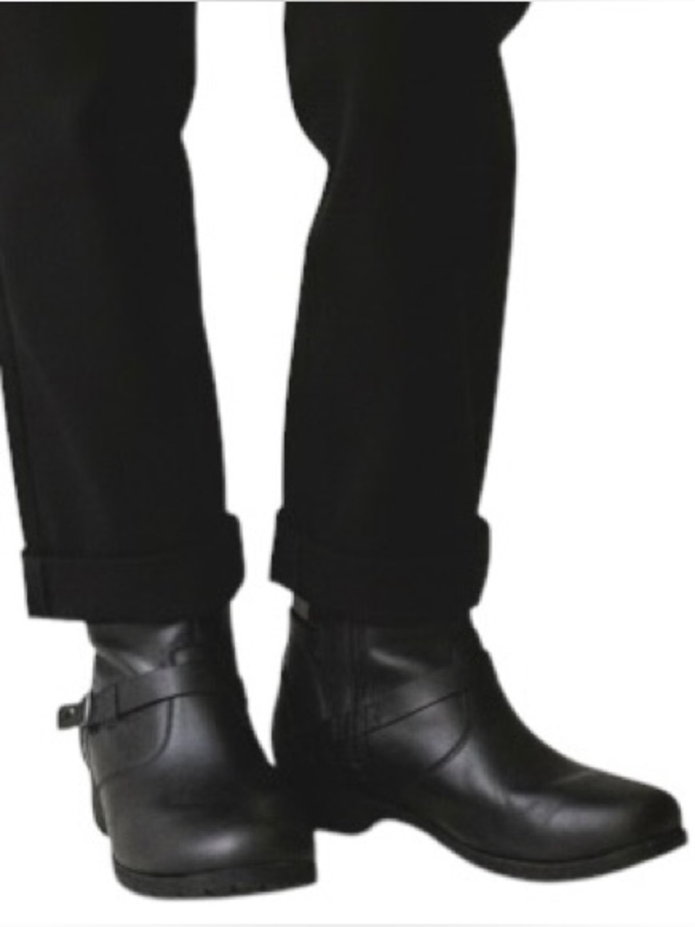 Teva•Black Leather Waterproof Boots